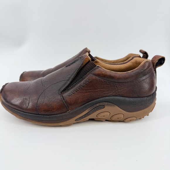 Merrell Shoes Mens 12 Brown Jungle Moc Moc-toberfest Leather Slip On NWOT main image 8